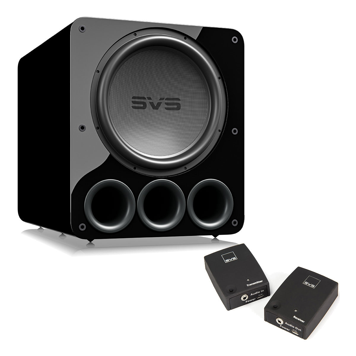 SVS PB17-Ultra R|Evolution Ported Subwoofer with SoundPath Wireless Audio Adapter (Piano Gloss Black)