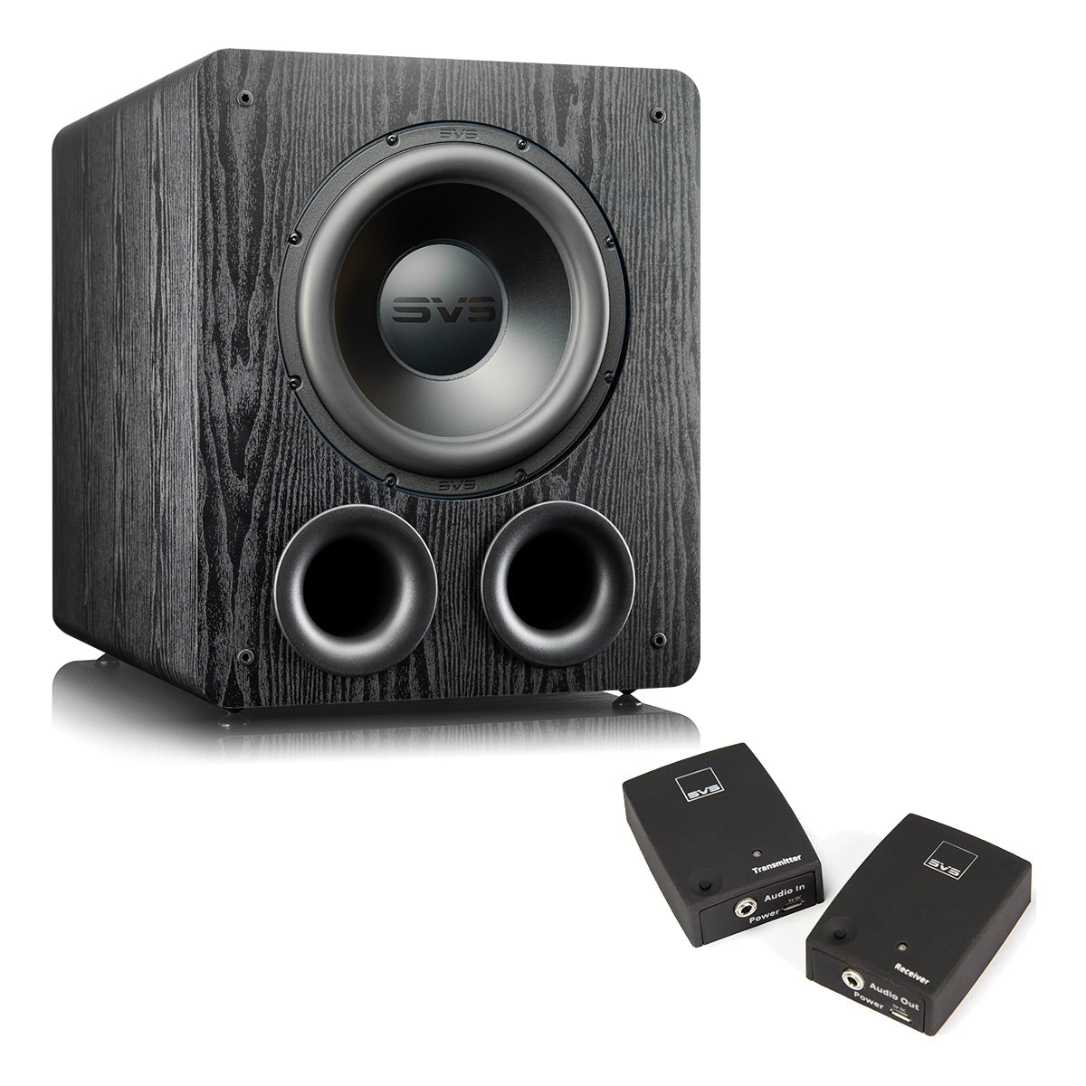 SVS PB-2000 Pro 12" Ported Subwoofer with SoundPath Wireless Audio Adapter (Premium Black Ash)