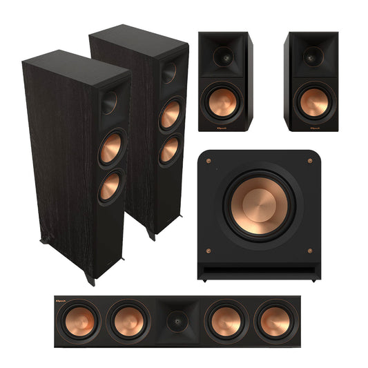 Klipsch Reference Premiere RP-6000F II 5.1 Dolby Atmos Home Theater System (Ebony)