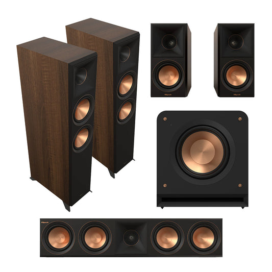 Klipsch Reference Premiere RP-6000F II 5.1 Dolby Atmos Home Theater System (Walnut)