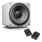 SVS SB-1000 Pro Sealed Subwoofer with SoundPath Wireless Audio Adapter (Piano Gloss White)