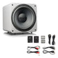 SVS SB-1000 Pro Sealed Subwoofer with SoundPath Wireless Audio Adapter (Piano Gloss White)