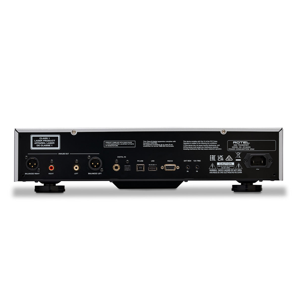 Rotel DT-6000 CD Transport, Player, & DAC (Silver)