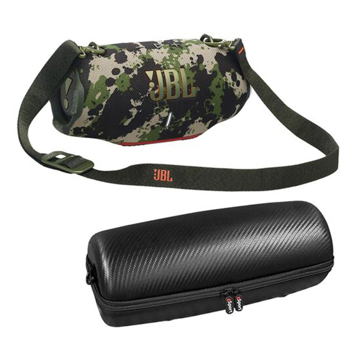 JBL Xtreme 4 Bluetooth Speaker with gSport Carbon Fiber Case (Camo)