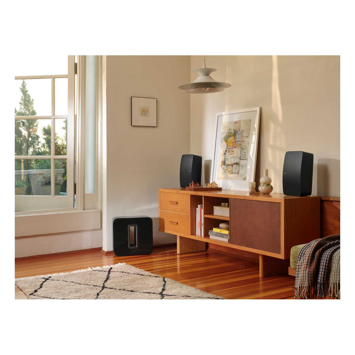 Sonos Vinyl Set with Five Wireless Speaker (Black), Pro-Ject T1 Reference Turntable (Black) and 3.5mm Male to RCA Male Cable