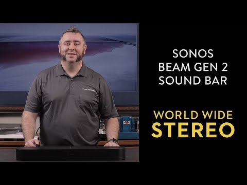  Sonos Beam Gen 2 - Black - Soundbar with Dolby Atmos :  Electronics
