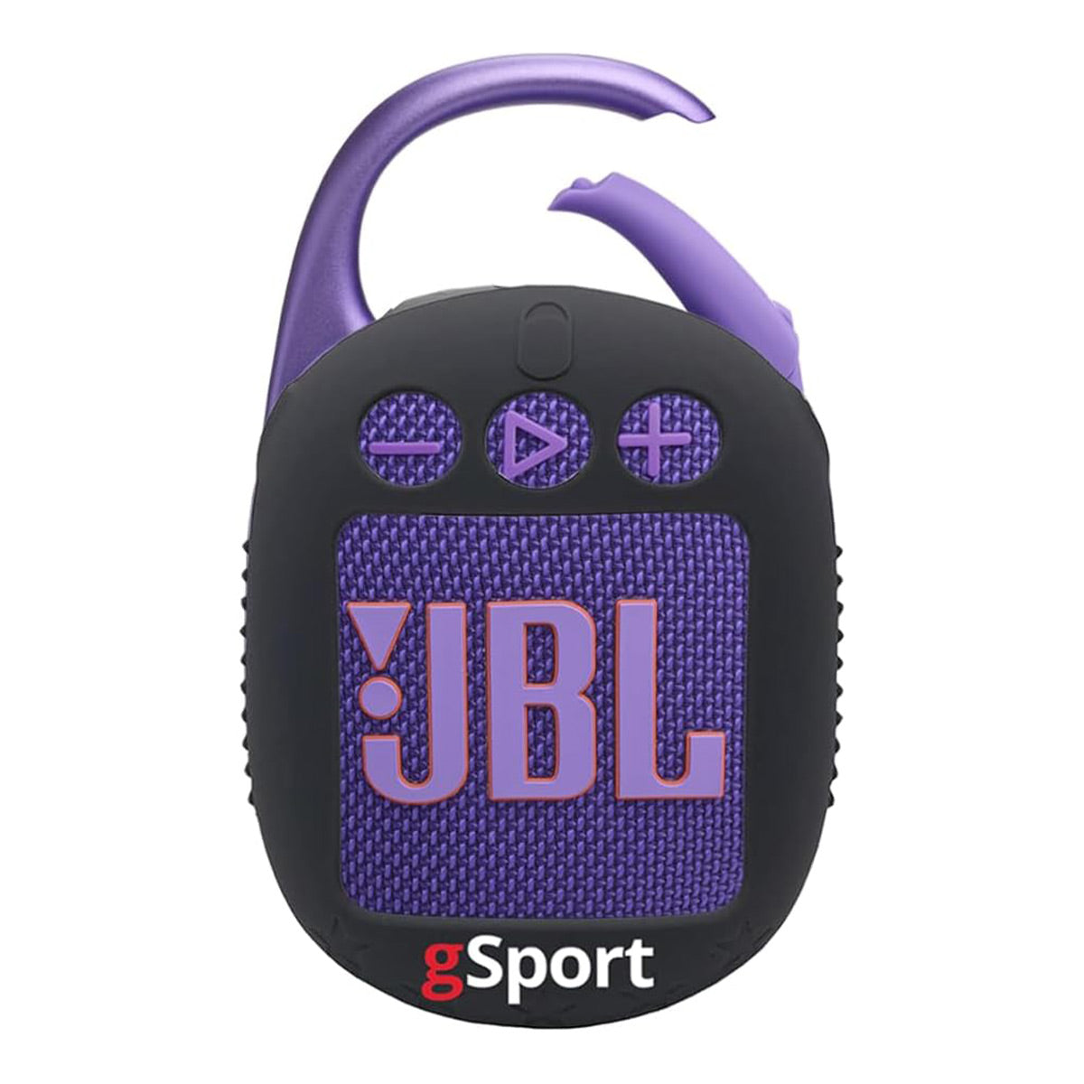 JBL Clip 5 Ultra Portable Bluetooth Speaker with gSport Silicone Sleeve (Purple)