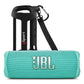 JBL Flip 6 Waterproof Portable Speaker with gSport Silicone Sleeve (Teal)