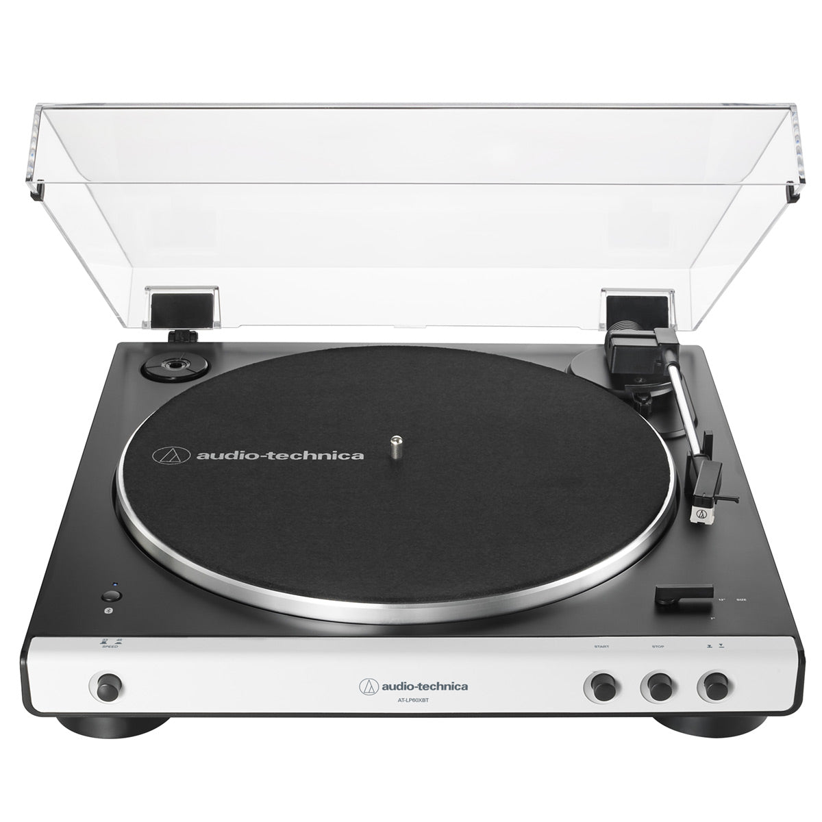 Audio-Technica AT-LP60XBT-WH Fully Automatic Belt-Drive Stereo Turntable with Bluetooth (White)