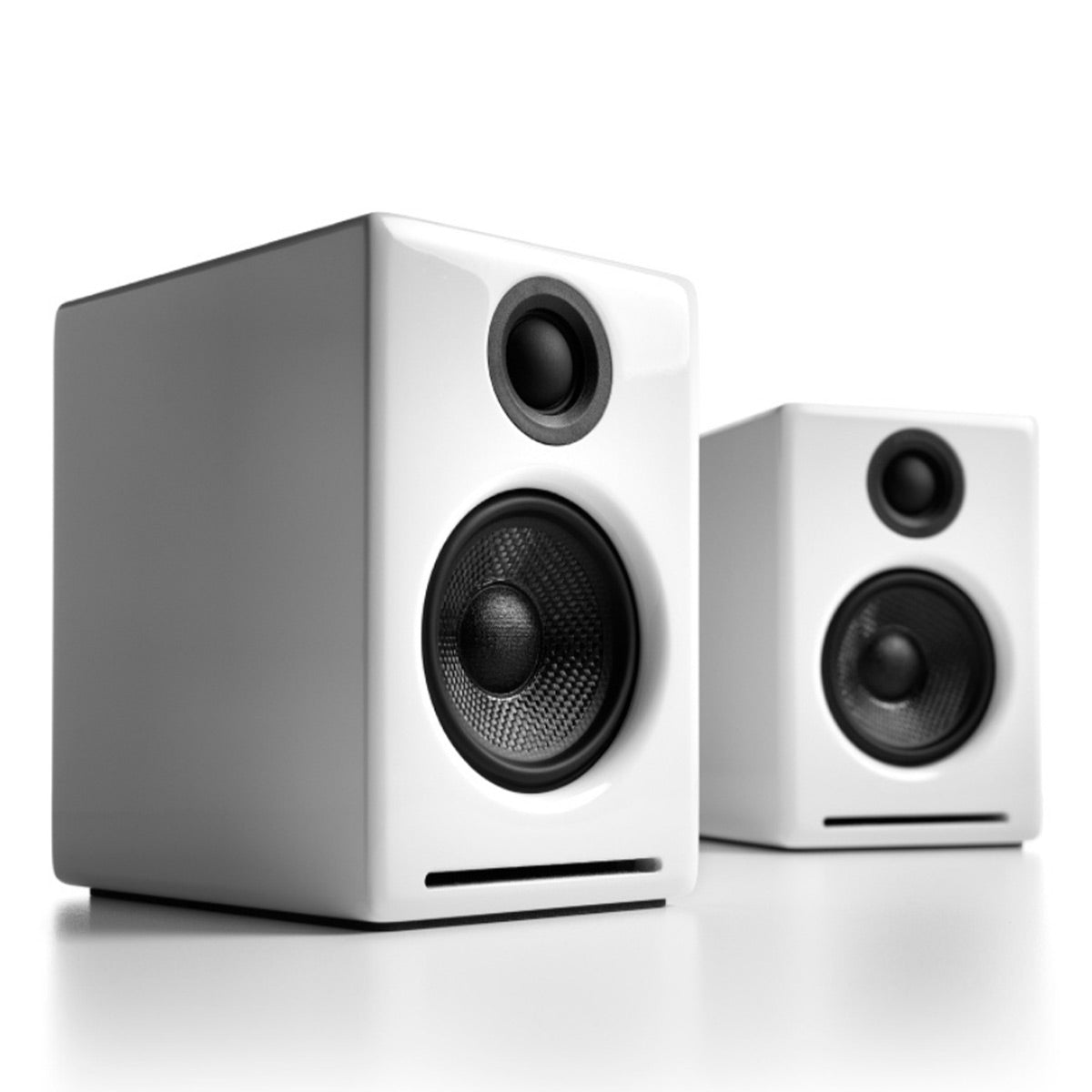 Audioengine A2+ Next Gen Powered Desktop Speakers with Bluetooth - Pair (White)